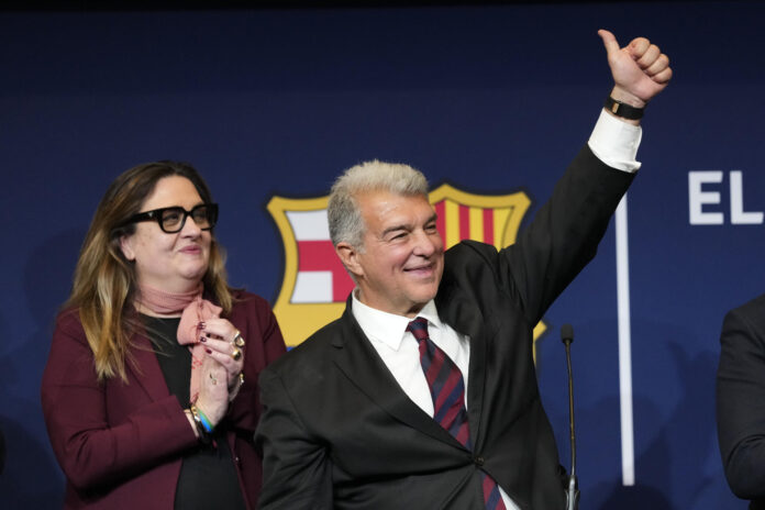 El presidente reelegido del FC Barcelona, Joan Laporta, en foto de archivo de Enric Fontcuberta. EFE
