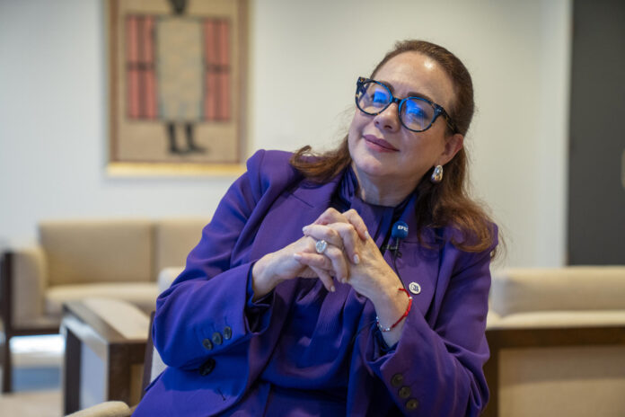 Fotografía de archivo de la política y diplomática ecuatoriana María Fernanda Espinosa. EFE/ Angel Colmenares

