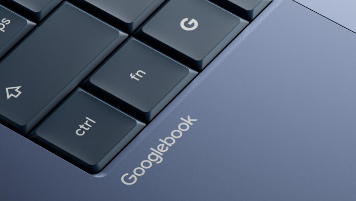 Fotografía cedida por Google que muestra un detalle del teclado del nuevo Googlebook que Google anunció este martes, una nueva categoría de ordenadores portátiles diseñados para la era de la inteligencia artificial (IA), pero no adelantó cómo serán, qué chips tendrán ni cuánto costarán, en Nueva York (EEUU). EFE/ Google

