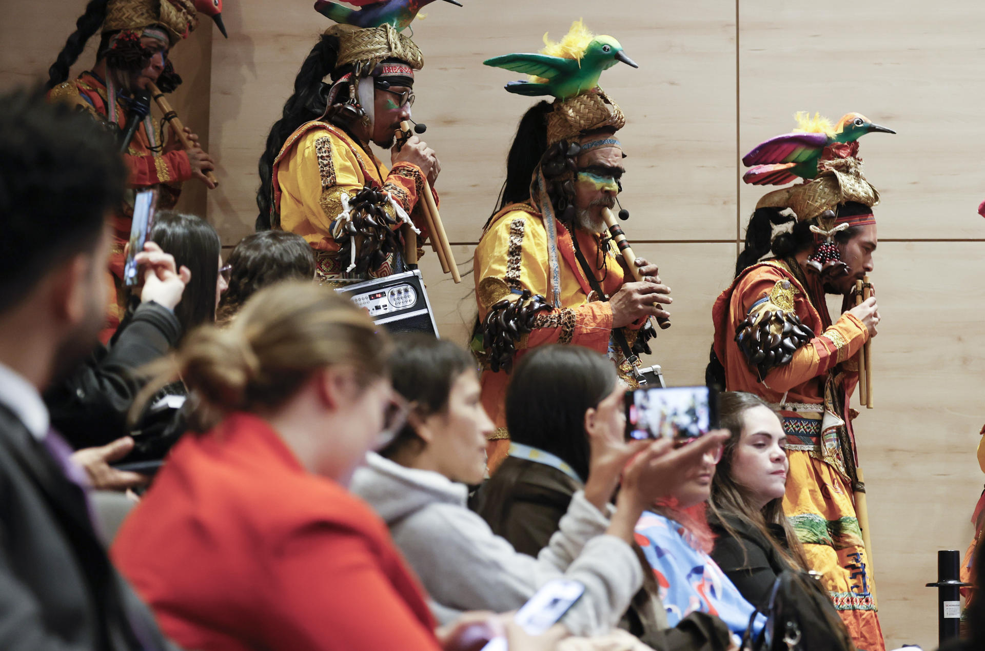 Colombia apuesta por las políticas de educación y formación artística y cultural como herramientas para la construcción de paz, una propuesta que centra el Congreso Iberoamericano Artes para la Paz 2026, que reúne desde este miércoles en Bogotá a representantes de diecinueve países. EFE/ Mauricio Dueñas Castañeda
