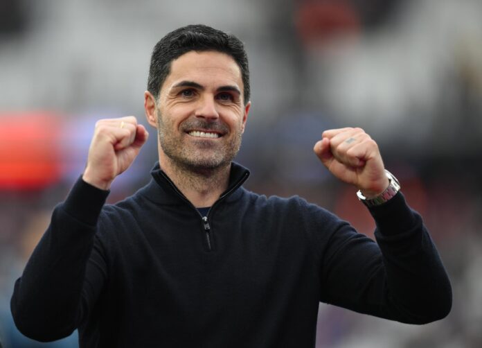 El entrenador del Arsenal, el español Mikel Arteta, durante un partido de su equipo el pasado 10 de mayo. EFE/ DANIEL HAMBURY *Sólo uso editorial*
