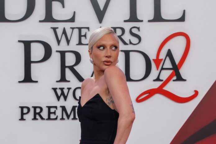 Fotografía de archivo de la actriz y cantante Lady Gaga posando durante el estreno de la icónica película ‘El diablo viste de Prada 2’ en el Lincoln Center de Nueva York (EE.UU.). EFE/EPA/Olga Fedorova
