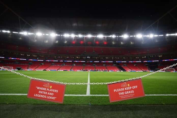 Vista general del estadio de Wembley Stadium. EFE/EPA/ANDY RAIN
