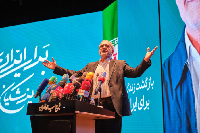 Imagen del presidente iraní Masoud Pezeshkian. EFE/Jaime León
