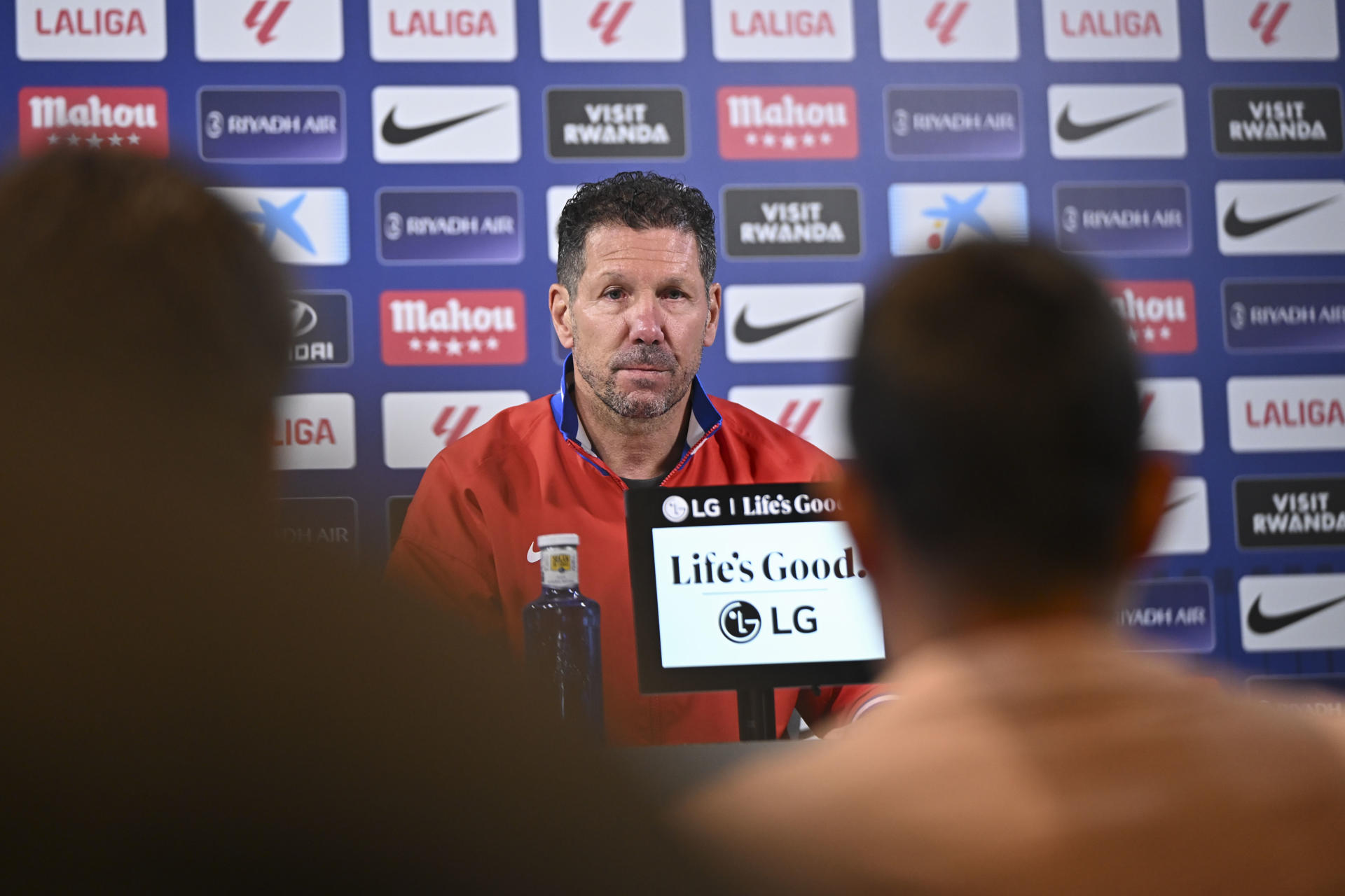 Simeone, en la rueda de prensa. EFE/ Fernando Villar
