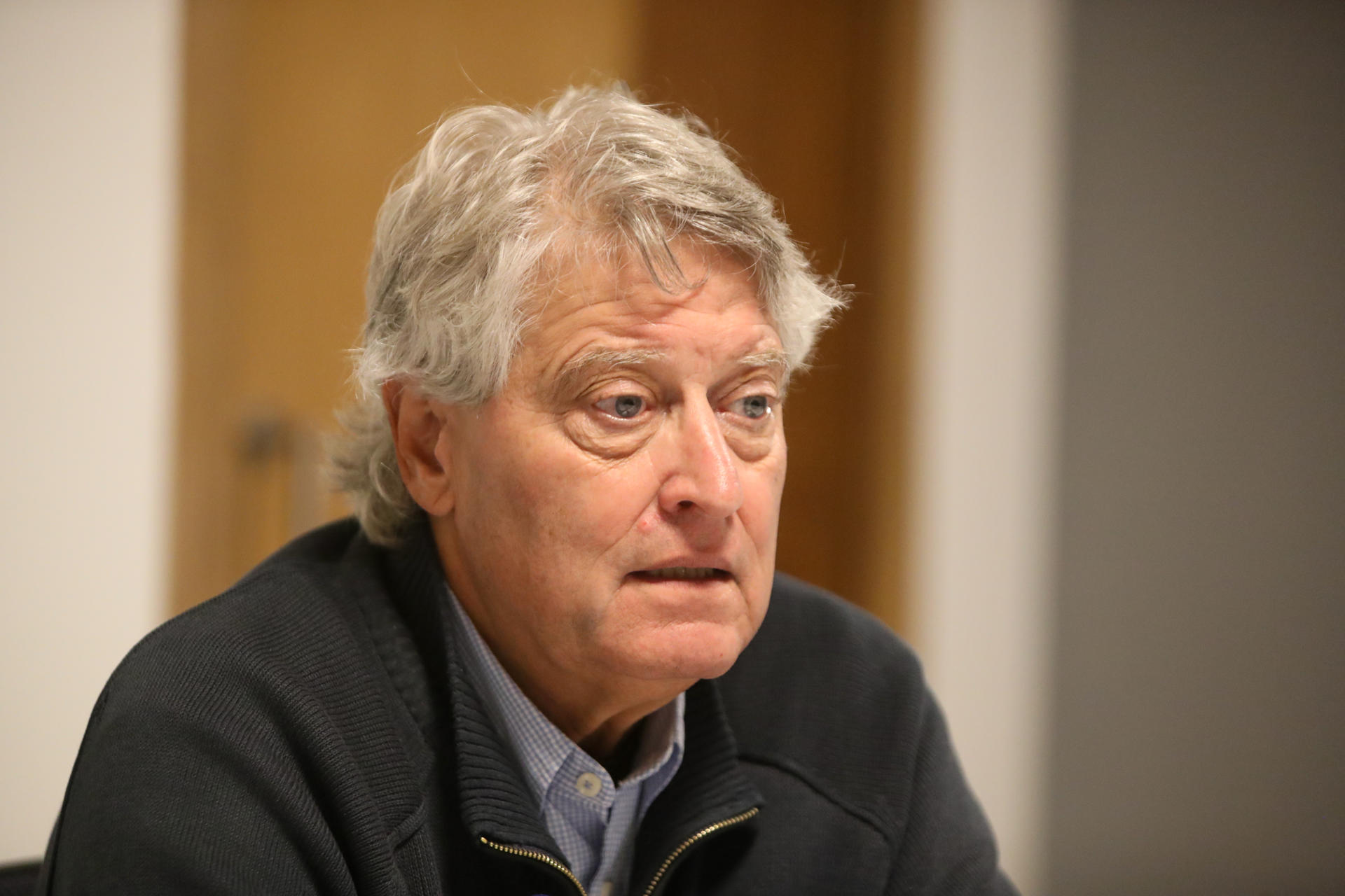 El senador del partido Frente Amplio de Uruguay Rafael Michelini habla en una entrevista con EFE el 12 de mayo de 2026 en Montevideo (Uruguay). EFE/ Hernán Ogállar Vidal
