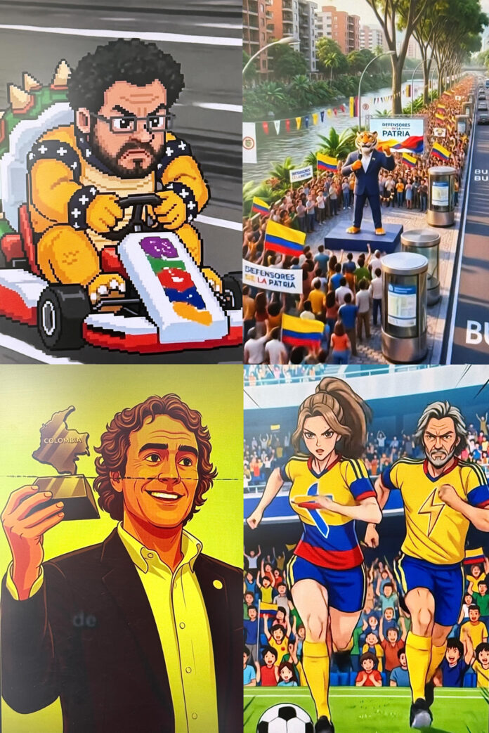 Combo de fotografías tomadas de las redes sociales de los candidatos a la Presidencia de Colombia, donde se observan representaciones de Iván Cepeda (arriba izquierda), Abelardo de la Espriella (arriba derecha), Sergio Fajardo (abajo izquierda), Paloma Valencia y Juan Daniel Oviedo. EFE/ Redes sociales de los Candidatos presidenciales
