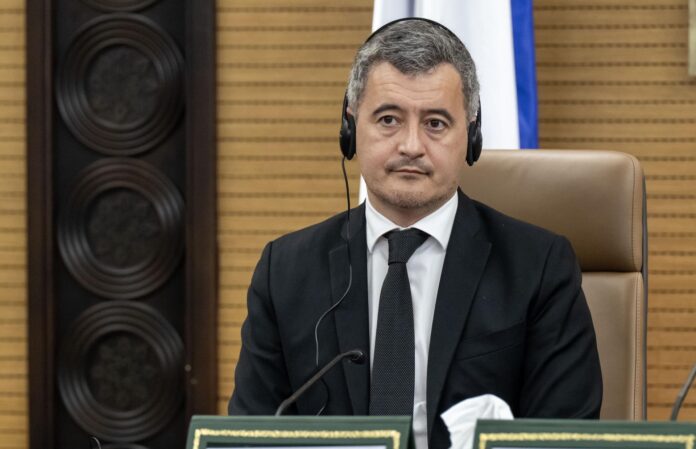 Fotografía de archivo en la que se captó al Ministro de Justicia de Francia, Gérald Darmanin, en Rabat (Marruecos). EFE/Jalal Morchidi
