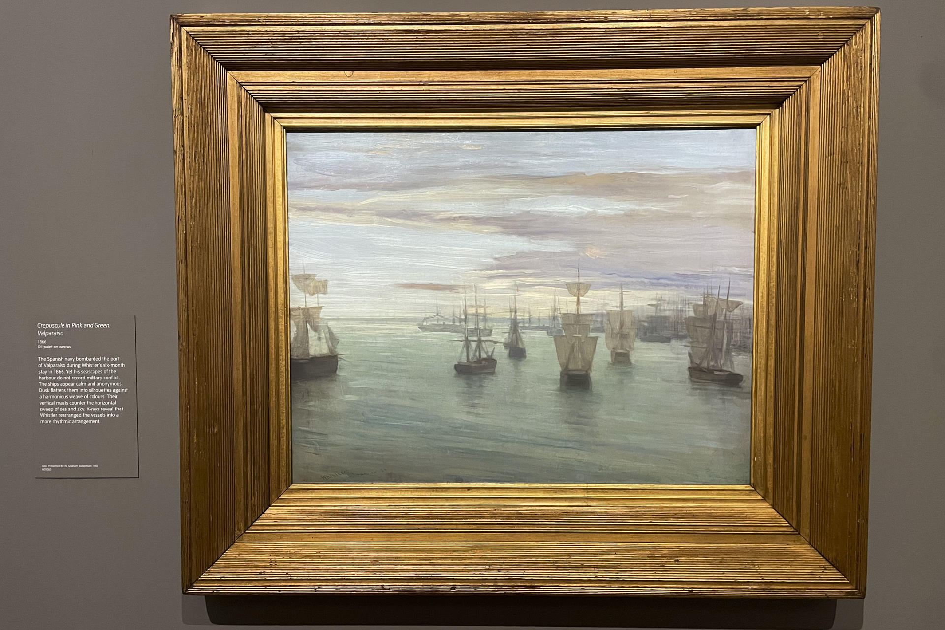 - Vista de una de las obras expuestas en la Tate Modern en Londres, Reino Unido, durante la presentación de la exposición dedicada al pintor inglés James McNeill Whistler. EFE/Luis Campello
