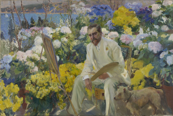 Fotografía cedida por Sotheby's de un retrato de Louis Comfort Tiffany pintado en 1911 por el español Joaquín Sorolla y Bastida. EFE/Sotheby's
