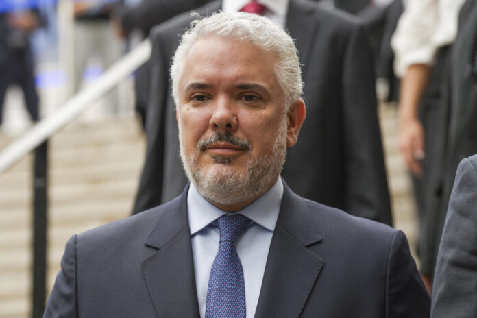 Fotografía de archivo, tomada el pasado 12 de marzo, en la que se captó al expresidente de Colombia Iván Duque, en Santiago de Chile. EFE/Adriana Thomasa
