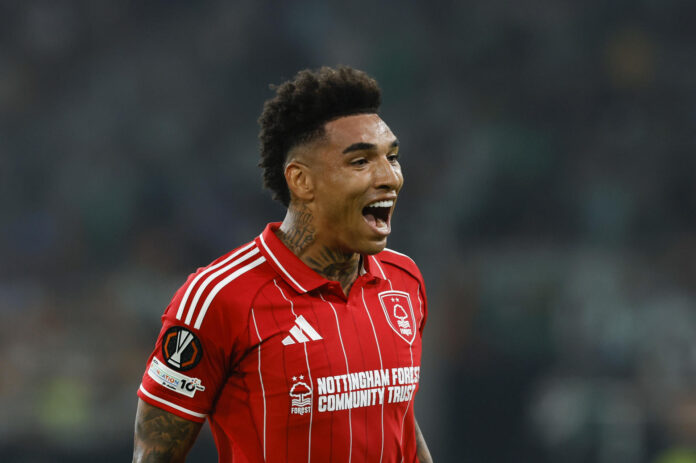 El delantero brasileño del Nottingham Forest, Igor Jesus, en foto de archivo de Julio Muñoz. EFE
