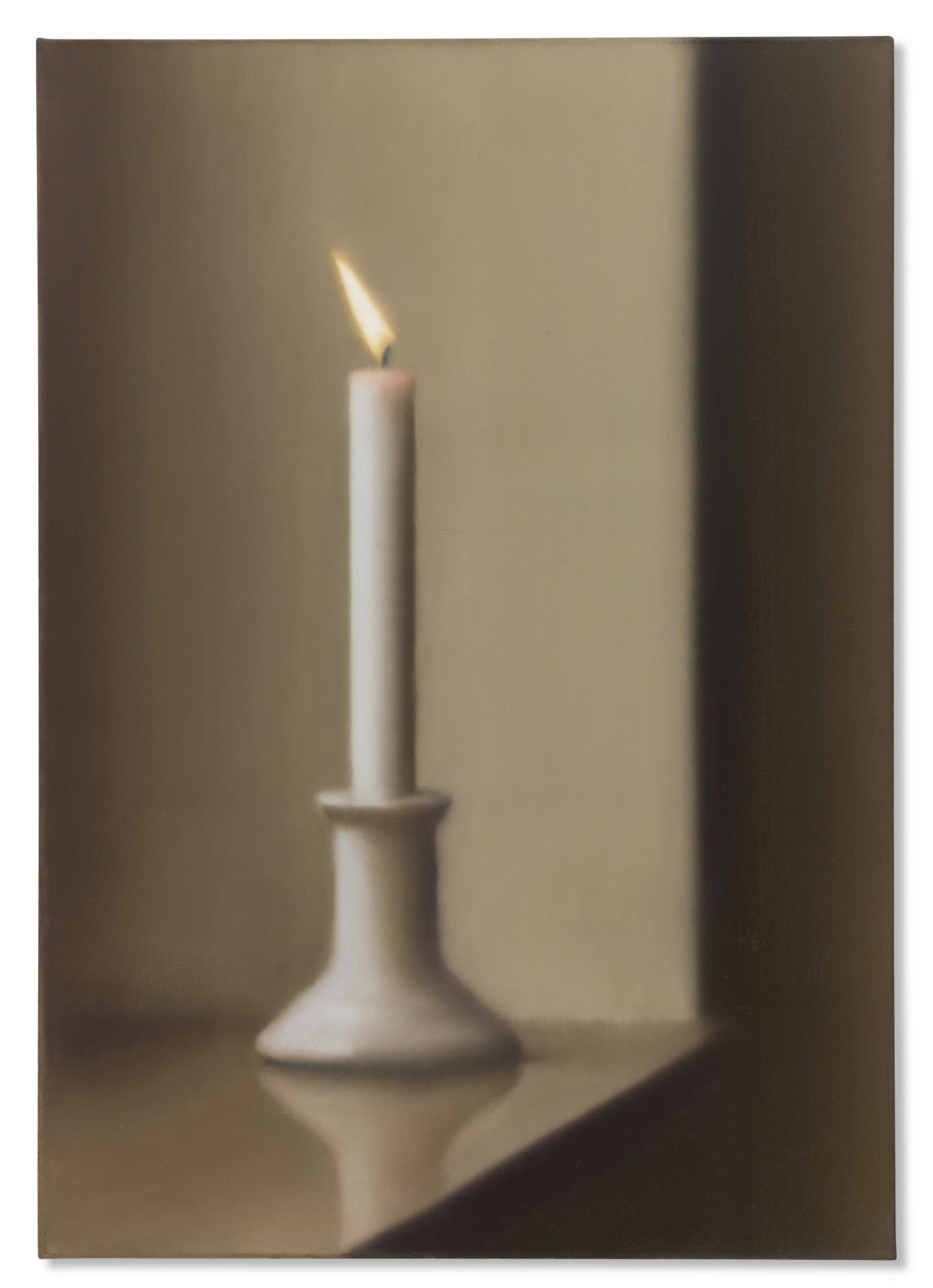 Fotografía cedida por Christie's que muestra la obra 'Kerze' - Vela - (1982) del artista alemán Gerhard Richter que se vendió por 35,13 millones de dólares en una subasta este miércoles en Nueva York(Estados Unidos). EFE/Christie's
