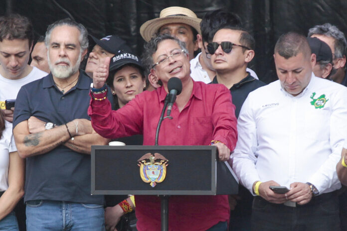 El presidente de Colombia, Gustavo Petro (c). Fotografía de archivo. EFE/ STR
