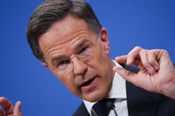Imagen del secretario general de la OTAN, Mark Rutte.
 EFE/EPA/Olivier Hoslet
