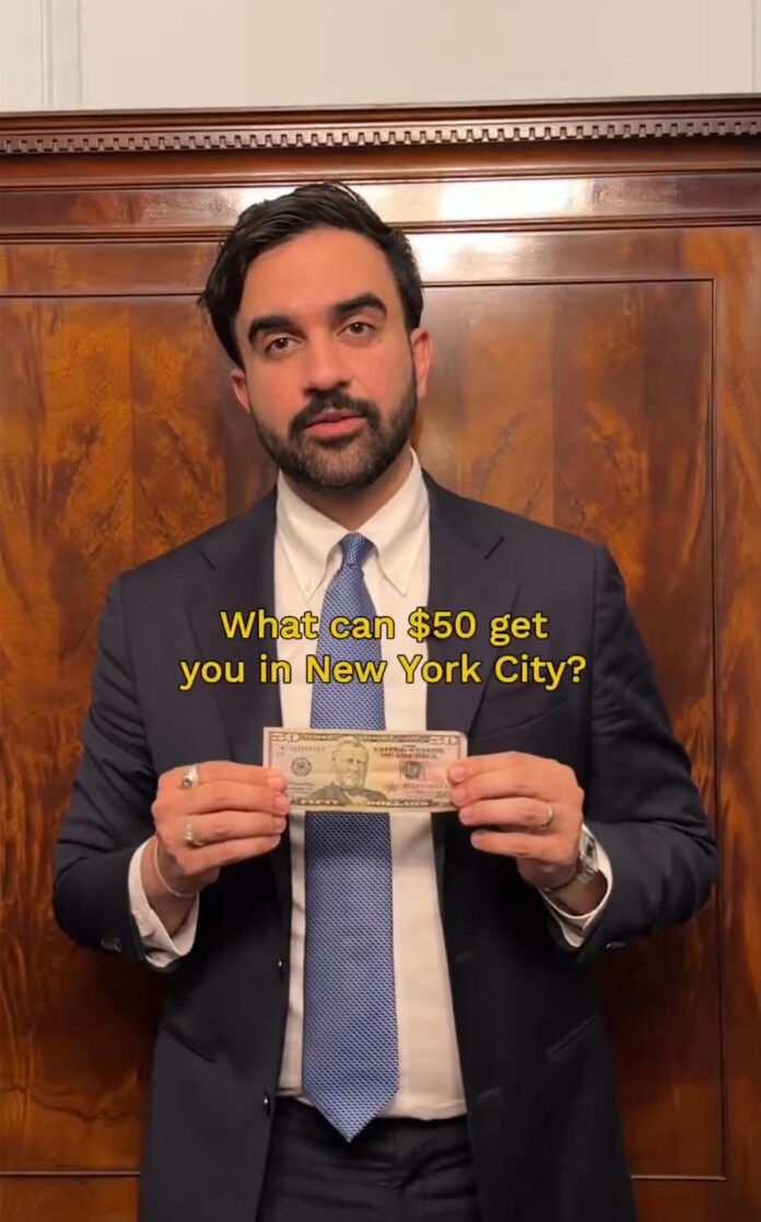 Captura de pantalla tomada de la cuenta oficial en X @NYCMayor del alcalde de Nueva York, Zohran Mamdani, haciendo el anuncio de un sorteo de 1.000 entradas para residentes de la ciudad para ver partidos del Mundial de Fútbol 2026 por 50 dólares, con transporte gratuito de ida y vuelta al estadio MetLife, donde se disputarán los encuentros de la sede Nueva York/Nueva Jersey. EFE/ @NYCMayor /SOLO USO EDITORIAL/ NO VENTAS/ SOLO DISPONIBLE PARA ILUSTRAR LA NOTICIA QUE ACOMPAÑA (CRÉDITO OBLIGATORIO)
