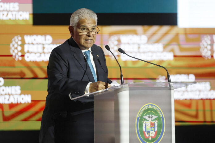 Fotografía de archivo del presidente de Panamá, José Raúl Mulino. EFE/ Bienvenido Velasco
