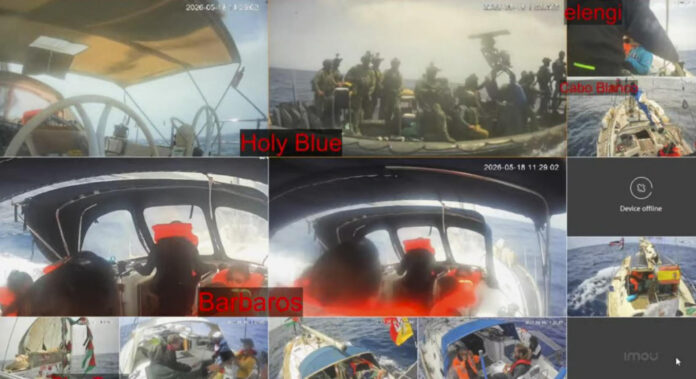 Archivo del 18/05/2026.- Captura de un video de retransmisión en directo de los propios barcos de la Flotilla Global Sumud. -SÓLO USO EDITORIAL/SOLO USO PERMITIDO PARA ILUSTRAR LA NOTICIA QUE APARECE EN EL PIE DE FOTO (CRÉDITO OBLIGATORIO)-

