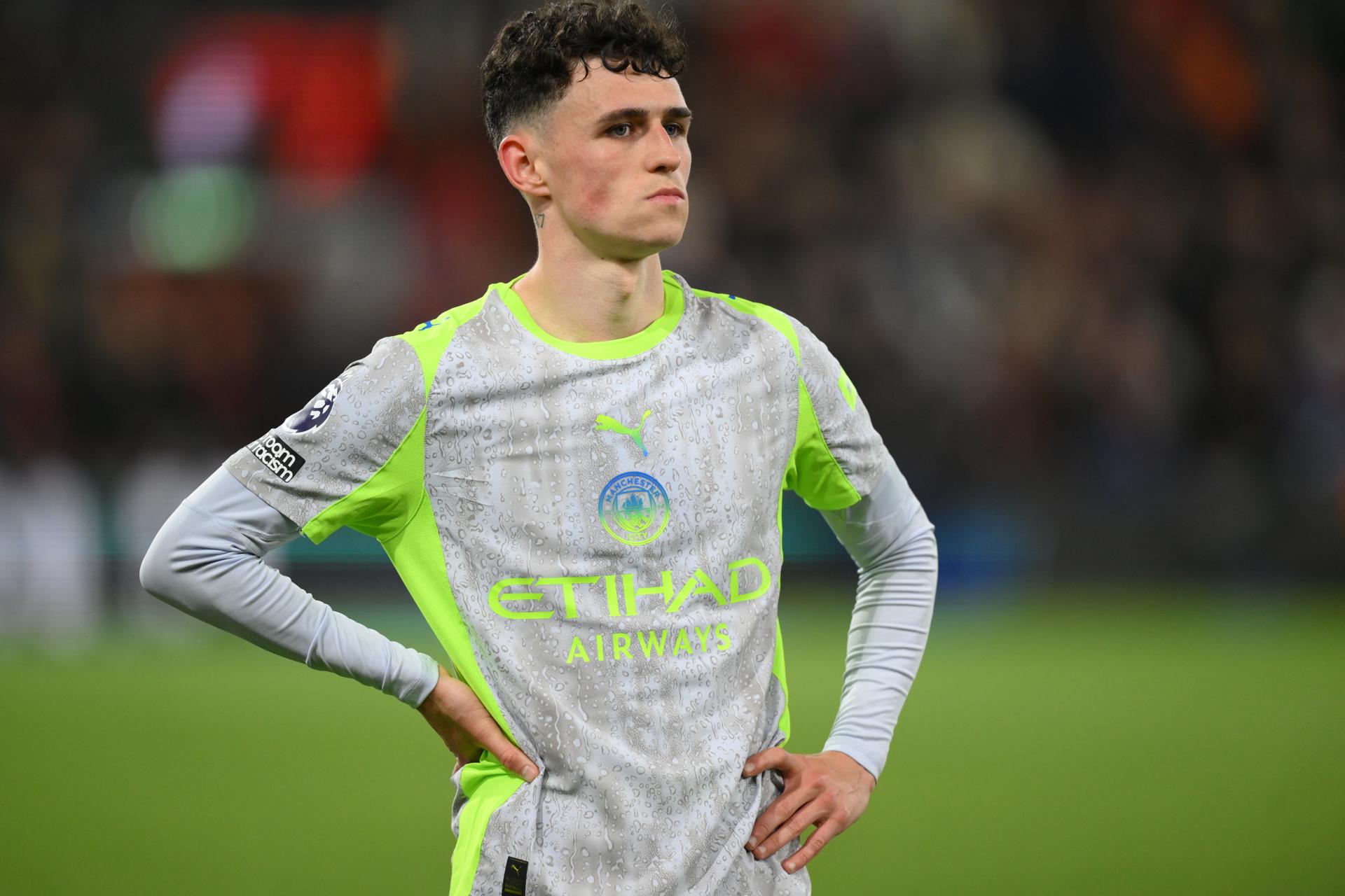 El futbolista del Manchester City Phil Foden, después de un partido de su equipo el pasado 19 de mayo. EFE/ DANIEL HAMBURY *Sólo uso editorial*