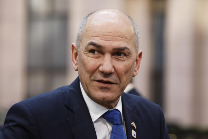 FOTO ARCHIVO. Janez Jansa,  (Bélgica, Rusia, Eslovenia, Ucrania, Bruselas) EFE/EPA/JULIEN WARNAND
