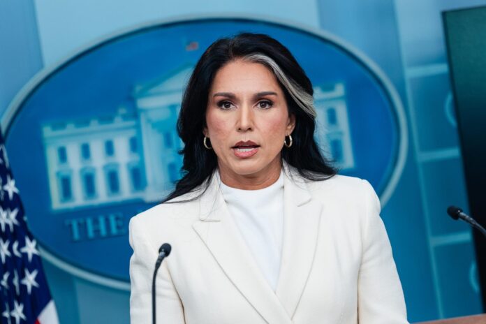 La directora de Inteligencia Nacional de Estados Unidos, Tulsi Gabbard. EFE/Eric Lee
