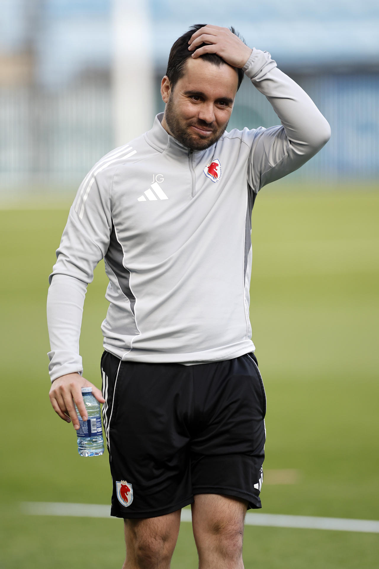 Jonathan Giraldez, durante el entrenamiento en el estadio Ullevaal de Oslo. EFE/Alberto Estévez