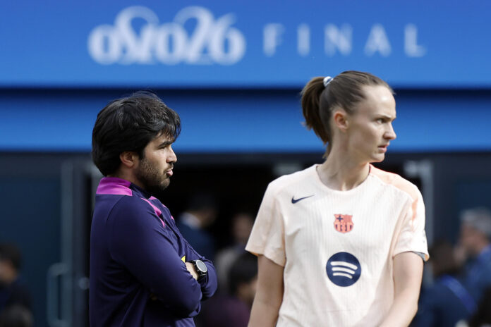 Caroline Graham, durante el entrenamiento en el Estadio Ullevaal de Oslo. EFE/Alberto Estévez
