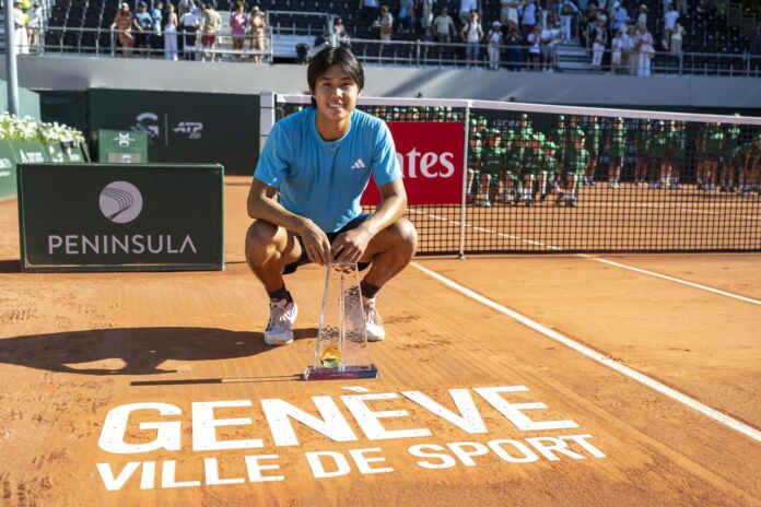 El estadounidense Learner Tien en Ginebra EFE/EPA/MARTIAL TREZZINI
