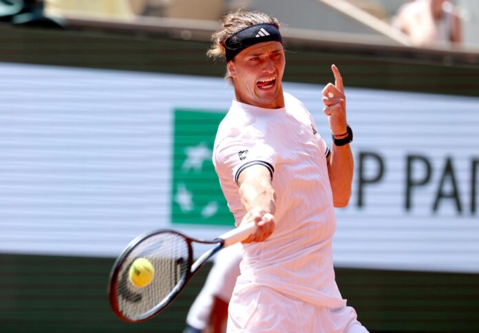 El alemán Alexander Zverev, cabeza de serie número 2, en París. EFE/EPA/MOHAMMED BADRA
