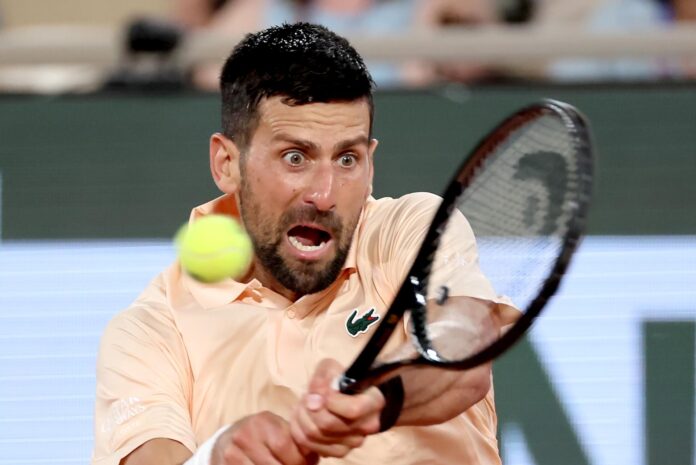 El tenista serbio Novak Djokovic en París. EFE/EPA/CHRISTOPHE PETIT TESSON
