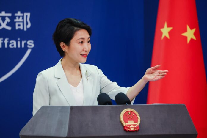 Archivo - Pekín (China), 08/04/2024.- La portavoz del Ministerio de Relaciones Exteriores de China Mao Ning durante una conferencia de prensa en Pekín. EFE/EPA/WU HAO
