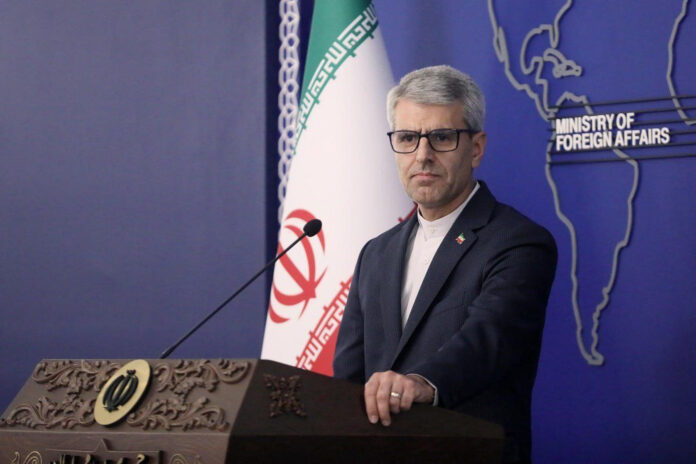 El portavoz del Ministerio de Exteriores iraní, Ismail Bagaei. EFE/Gobierno de Irán - SOLO USO EDITORIAL/SOLO DISPONIBLE PARA ILUSTRAR LA NOTICIA QUE ACOMPAÑA (CRÉDITO OBLIGATORIO) -
