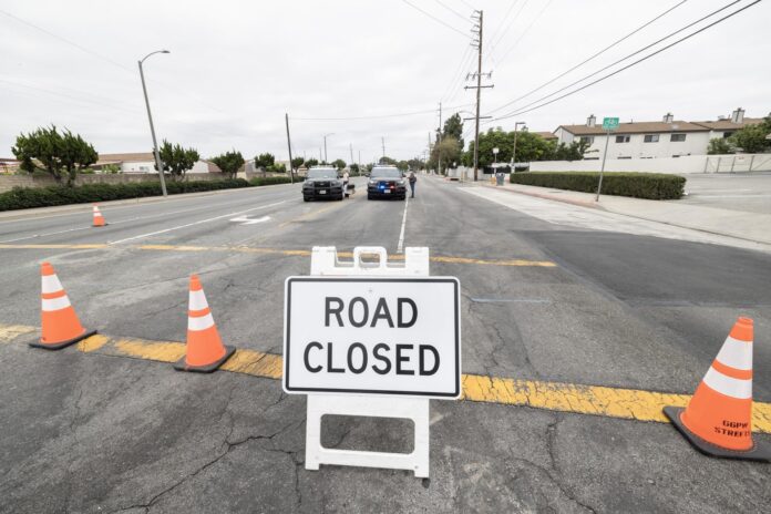 Fotografía de archivo de una calle de la zona de evacuación en Garden Grove, California (EE. UU.). EFE/Ted Soqui
