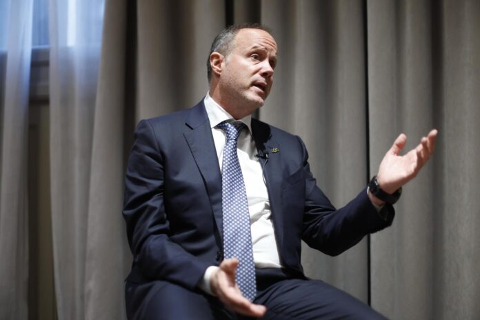 El presidente del Consejo Nacional Agropecuario (CNA), Jorge Esteve, habla durante una entrevista con EFE, en Ciudad de México (México). Imagen de archivo. EFE/ Sáshenka Gutiérrez
