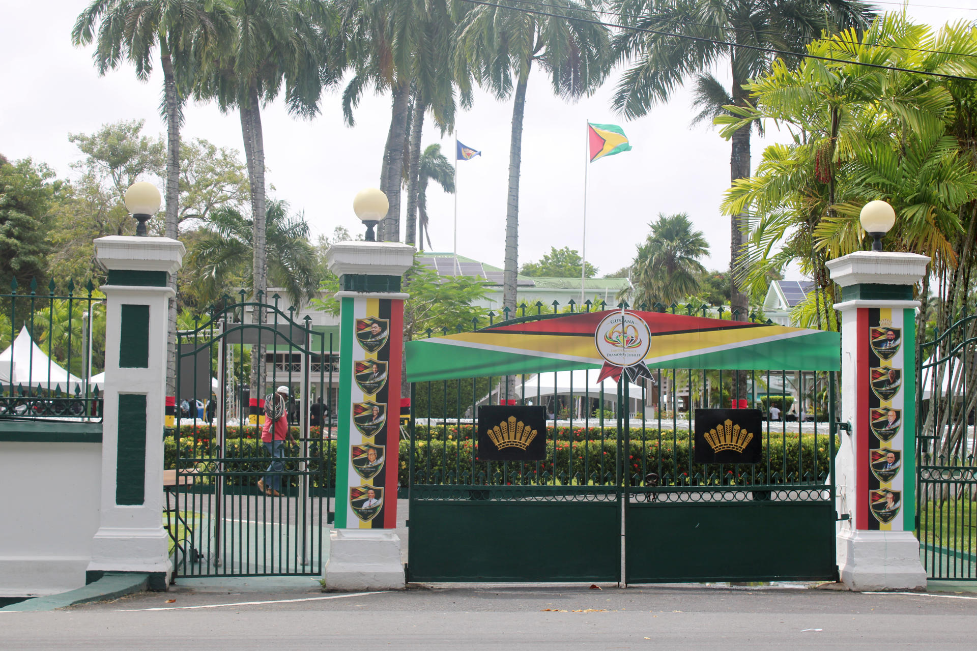 Fotografía que muestra la casa de Gobierno en Georgetown (Guyana). EFE/ Nazima Raghubir