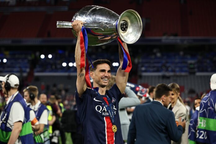 Fabián Ruiz, en una foto de archivo tras ganar la Liga de Campeones de la pasada campaña. EFE/EPA/FILIP SINGER
