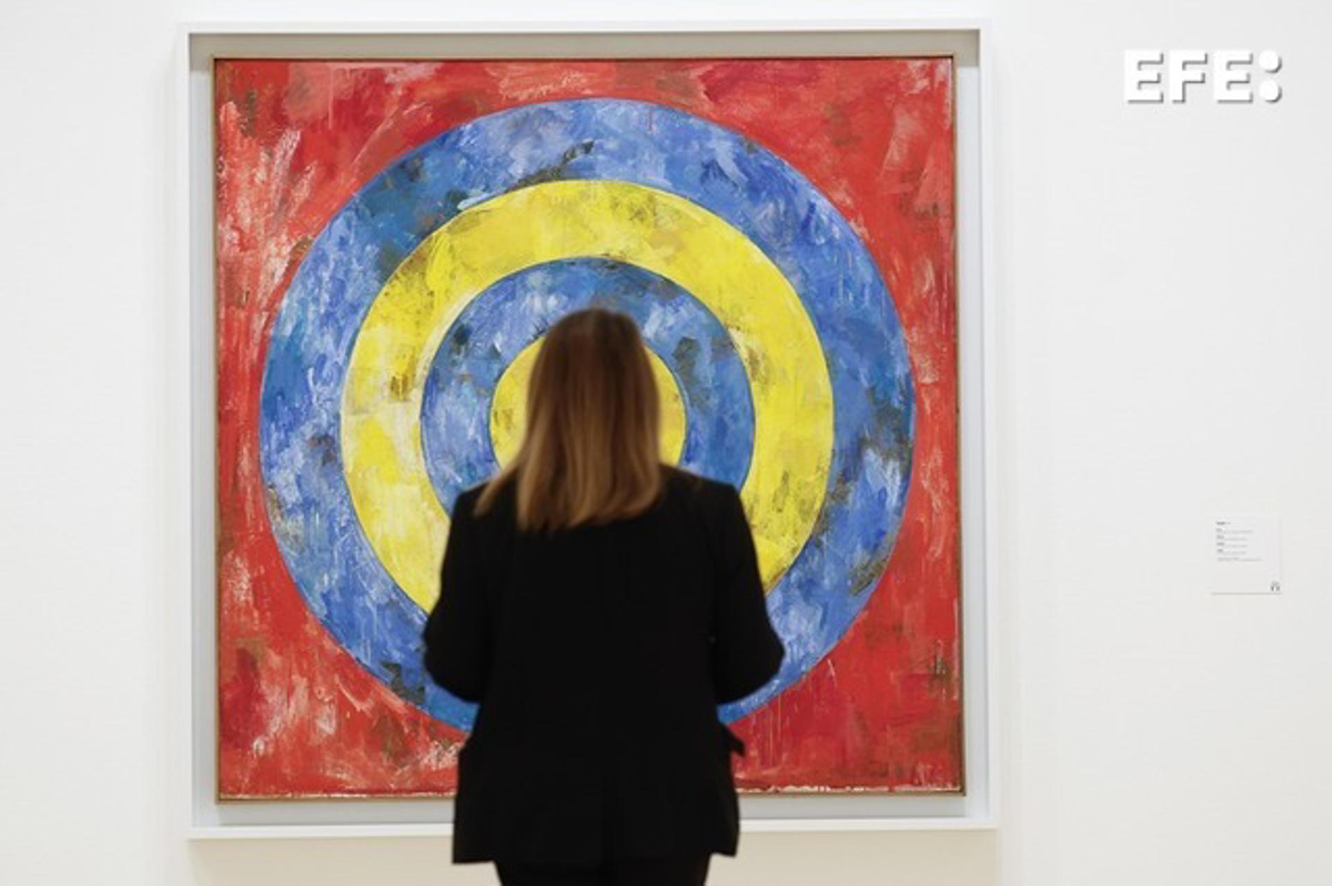 El Museo Guggenheim Bilbao presentó este jueves la exposición 'Jasper Johns: Night Driver', retrospectiva dedicada al pintor, escultor y artista gráfico estadounidense (Georgia, 1930). FE/ Miguel Toña
