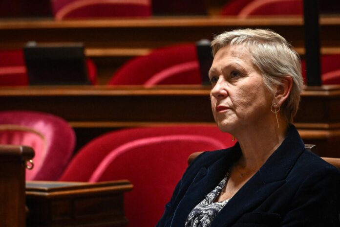 Imagen de archivo de la ministra francesa de la Inteligencia Artificial, Anne Le Hénanff EFE/EPA/Firas Abdullah
