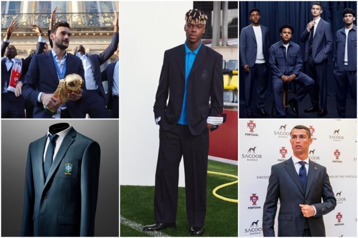 Loewe. Hugo Boss. Smalto. Marcas que suenan a lujo. Los seleccionados para el Mundial de 2026 no irán mal vestidos por las calles de Canadá, México y Estados Unidos. Chaquetas de 2.200 euros. Zapatos de 950. Porque la imagen que se da fuera del campo es casi tan importante como la de dentro. EFE/RFEF/Soccer US/Instagram SOLO USO EDITORIAL
