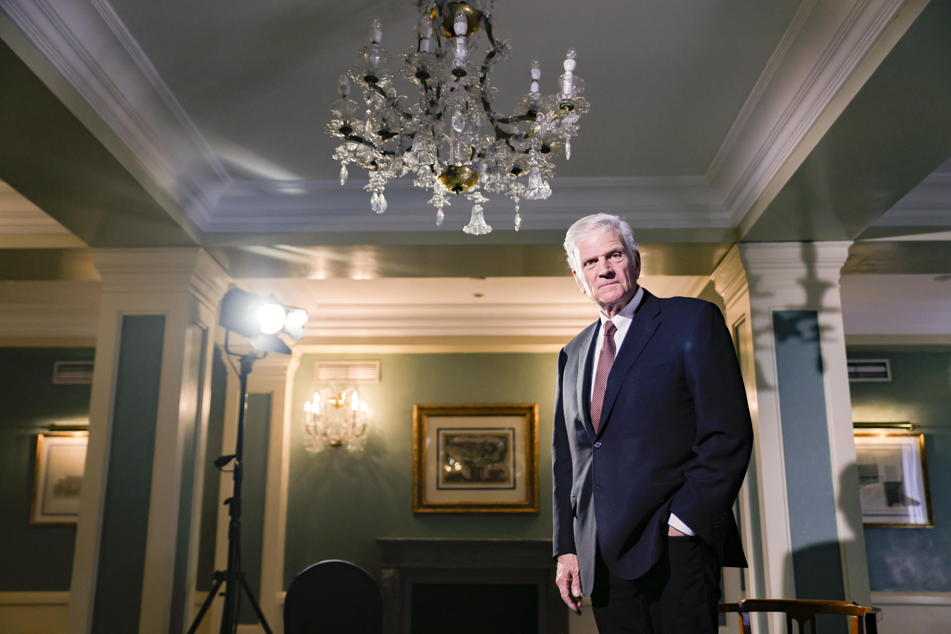 Madrid, 29/05/2026.- El famoso y polémico pastor evangélico Franklin Graham, durante una entrevista con EFE en Madrid, donde este fin de semana es el invitado principal del Festival de la Esperanza, que va a reunir a miles de fieles evangélicos en un controvertido acto donde las alabanzas a Dios se mezclarán con discursos políticos ultraconservadores y ataques a los derechos de las mujeres y la comunidad LGBTIQ.- EFE/Marcos Villaoslada
