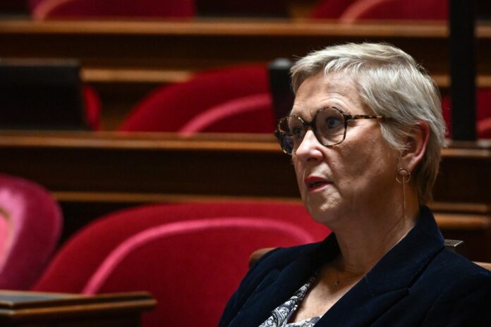 Imagen de archivo de la ministra francesa de la Inteligencia Artificial, Anne Le Hénanff.EFE/EPA/Firas Abdullah
