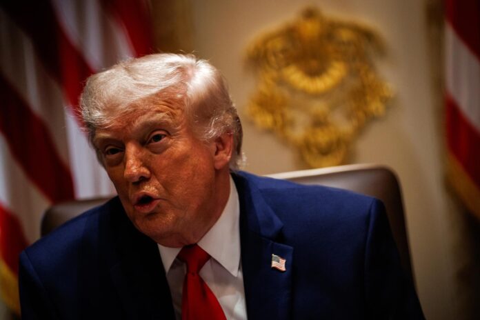 Fotografía del 27 de mayo de 2026 del presidente de EE.UU., Donald Trump. EFE/EPA/Samuel Corum / POOL
