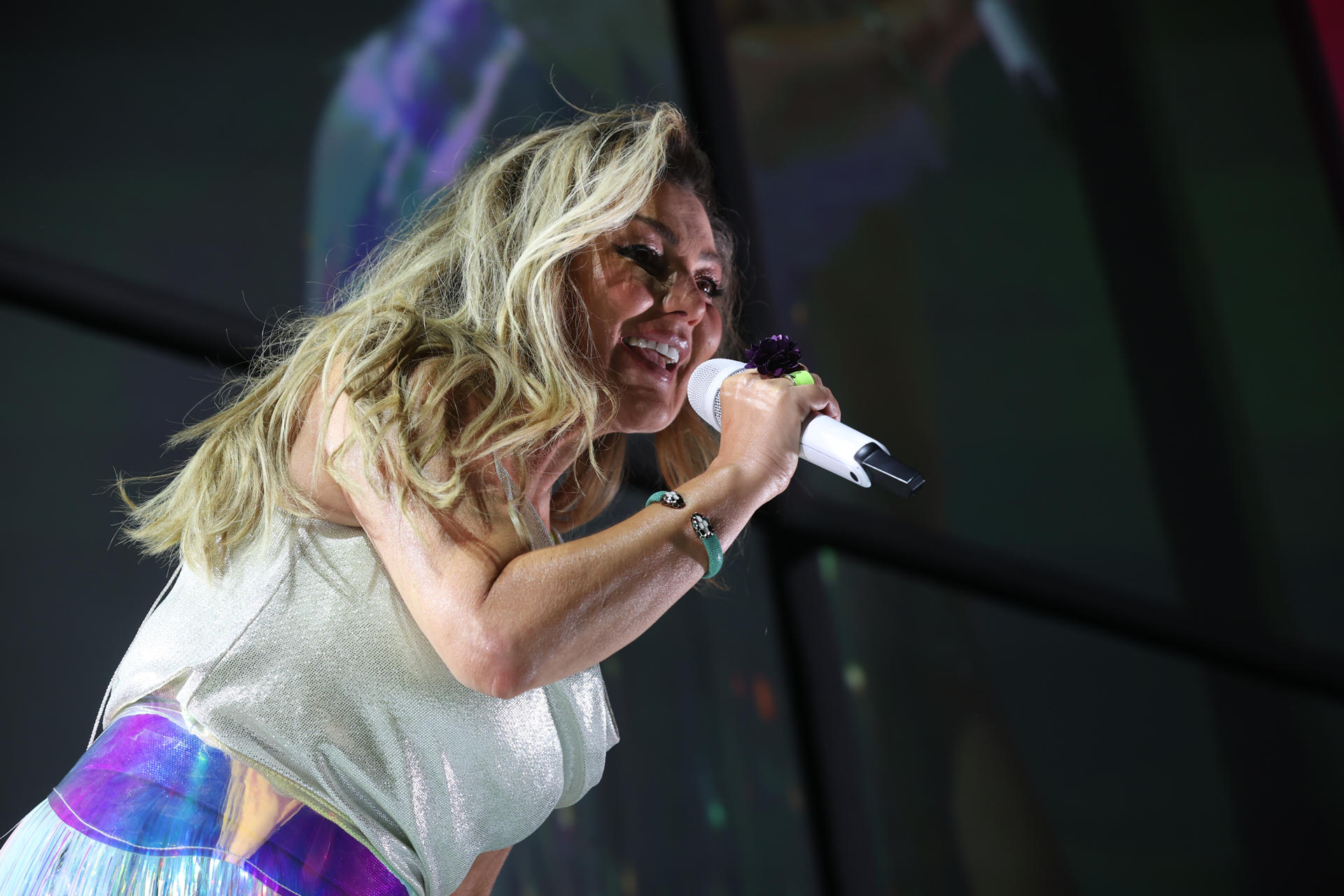 El grupo La Oreja de Van Gogh recala en el Movistar Arena de Madrid en su nueva gira con Amaia Montero como vocalista. EFE/Víctor Lerena
