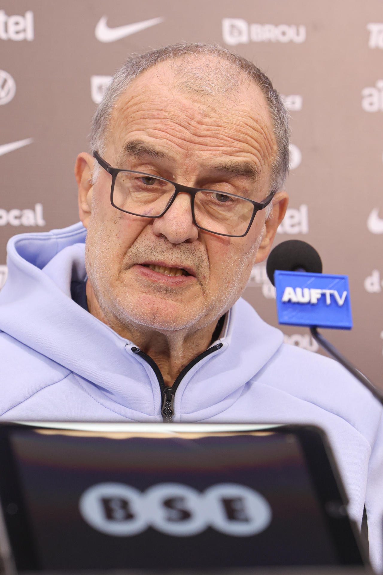 El seleccionador de Uruguay Marcelo Bielsa, en las instalaciones del Complejo Celeste en Canelones (Uruguay). EFE/Gastón Britos
