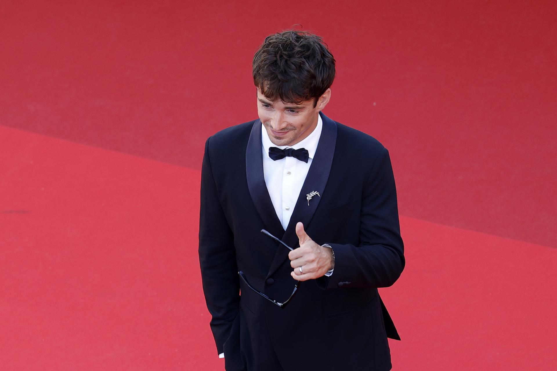 El piloto monegasco Charles Leclerc, durante su asistencia al Festival de Cannes (Francia) el pasado 13 de mayo. EFE/ SEBASTIEN NOGIER *Pool*
