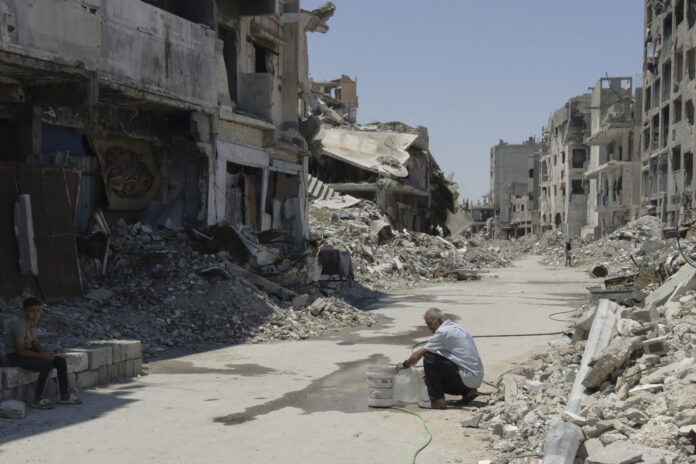 El barrio de Shujaiya, al este de la ciudad de Gaza. EFE/Ahmad Awad
