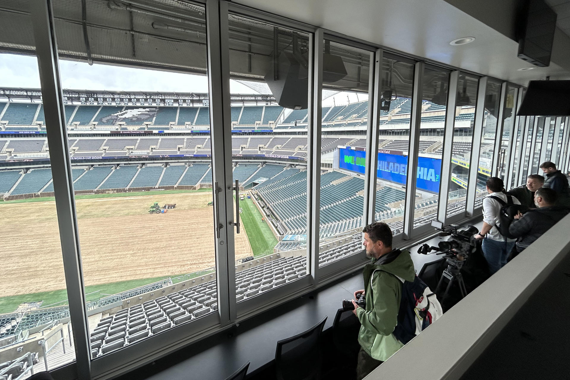 Fotografía que muestra el interior del estadio Lincoln Financial Field en Filadelfia, Pensilvania (EE.UU.). EFE/ Andrés Sánchez Braun
