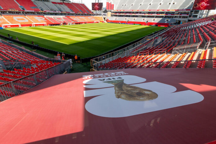 Fotografía que muestra una vista general del interior del Toronto Stadium, también conocido como BMO Field, en Toronto (Canadá). EFE/ Julio César Rivas
