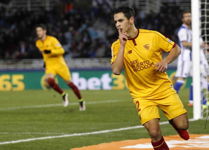 Fotografía de Javier Etxezarreta, en la que puede verse en una imagen de archivo del 7 de enero de 2017 al delantero francés Ben Yedder, entonces en el Sevilla, durante un partido. EFE
