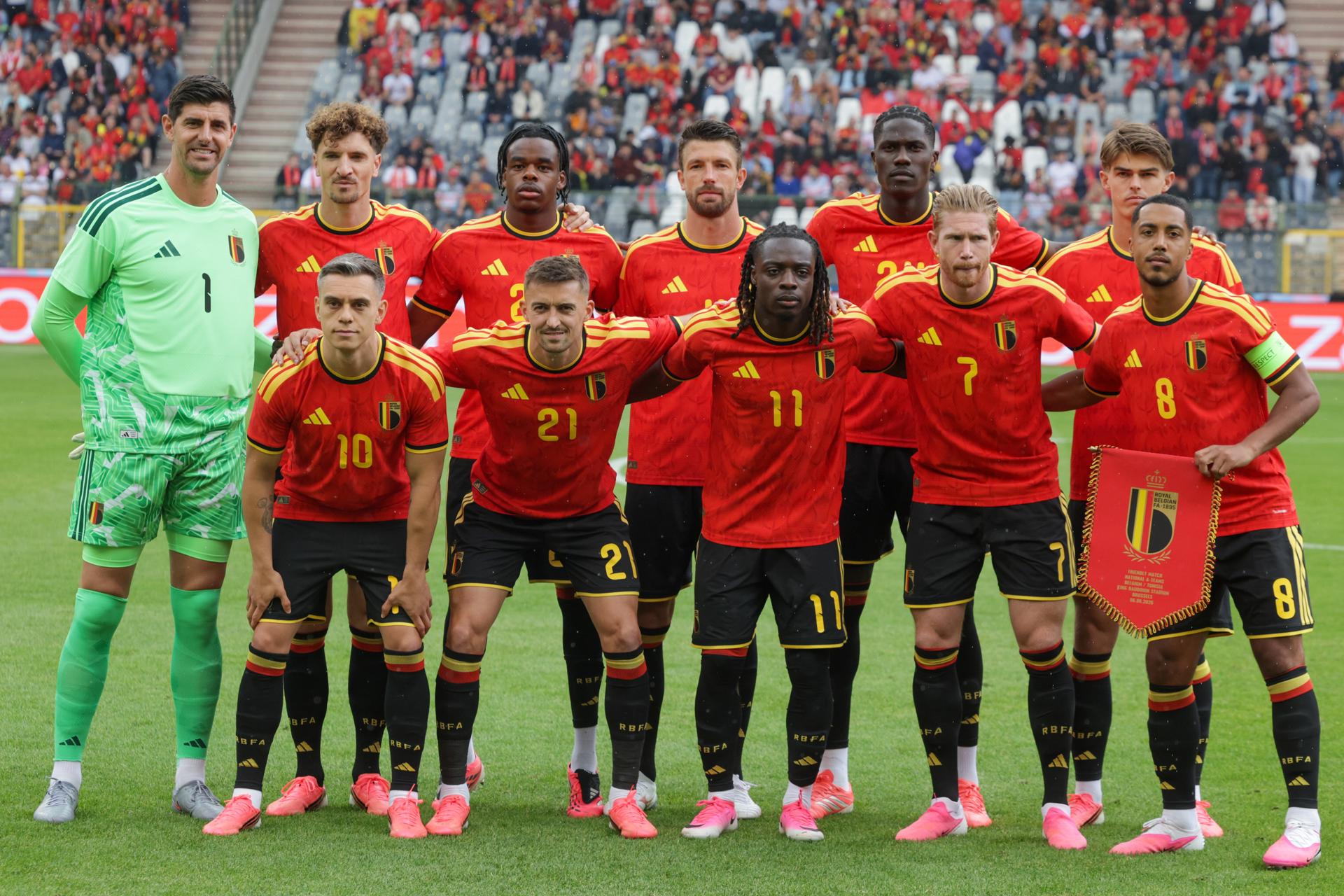 Once titular de Bélgica ante Túnez. EFE/EPA/OLIVIER MATTHYS
